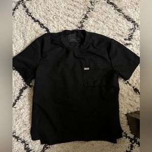 Figs black scrub top